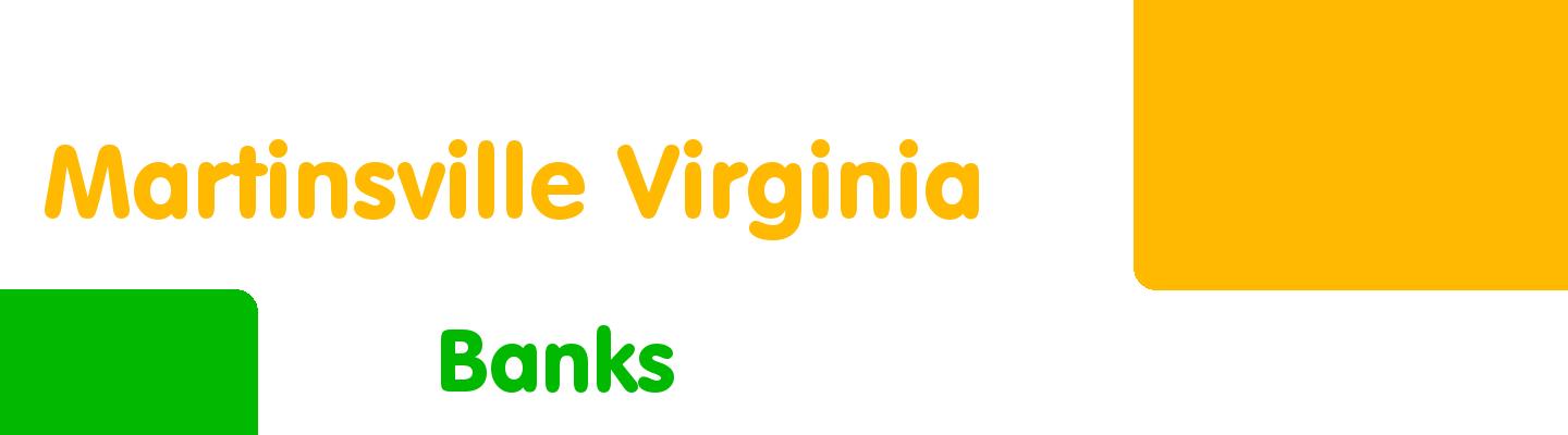 Best banks in Martinsville Virginia - Rating & Reviews